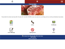 Tablet Screenshot of fairwaybeef.com